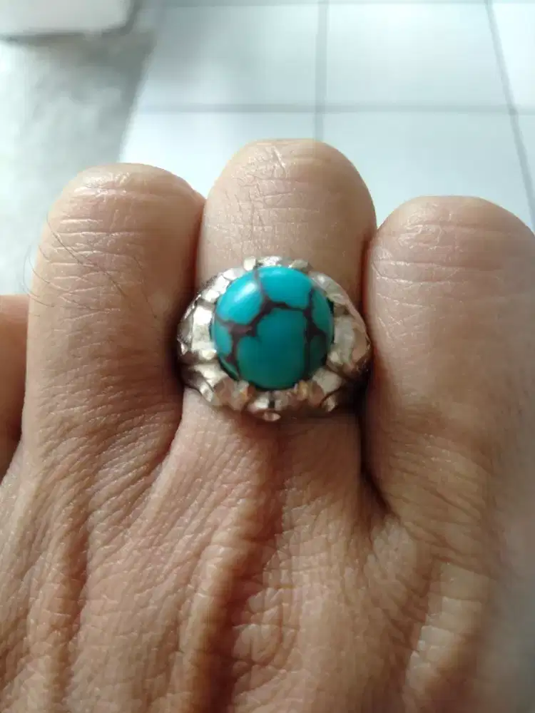 Pirus Mesir urat merah Ring iranian Alpaka super 8