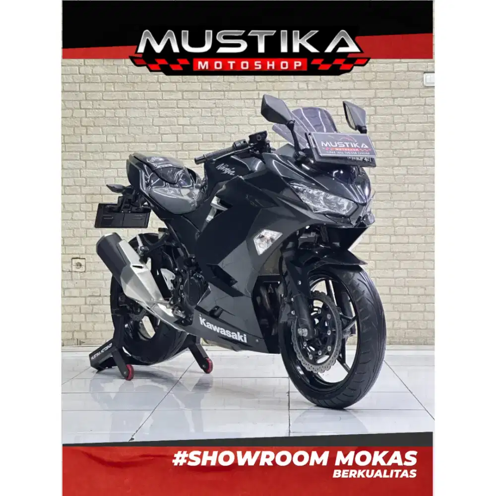 Odo 6rb Istimewa!!Kawasaki Ninja 250 Fi Pmk 2019 Black Mulus-Mustika