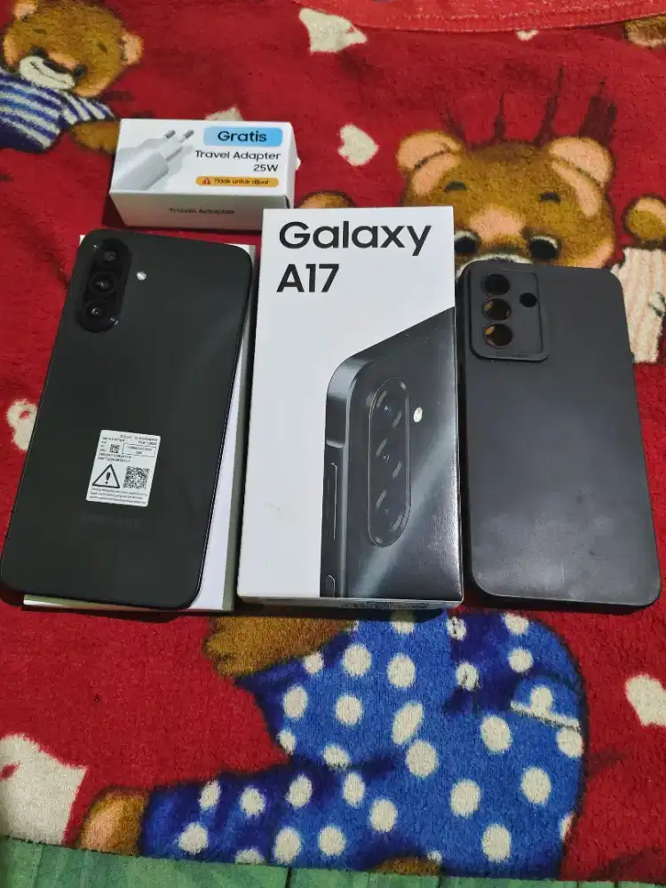 Samsung A17 4G 8/128 fullset 1 minggu pake