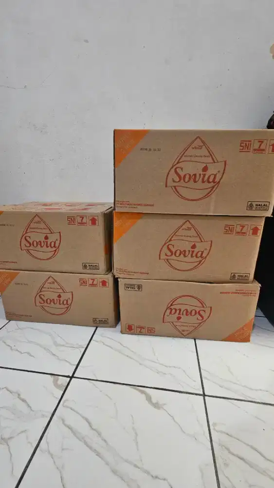 JUAL MINYAK GORENG SOVIA @2 LITER (5 Dos)