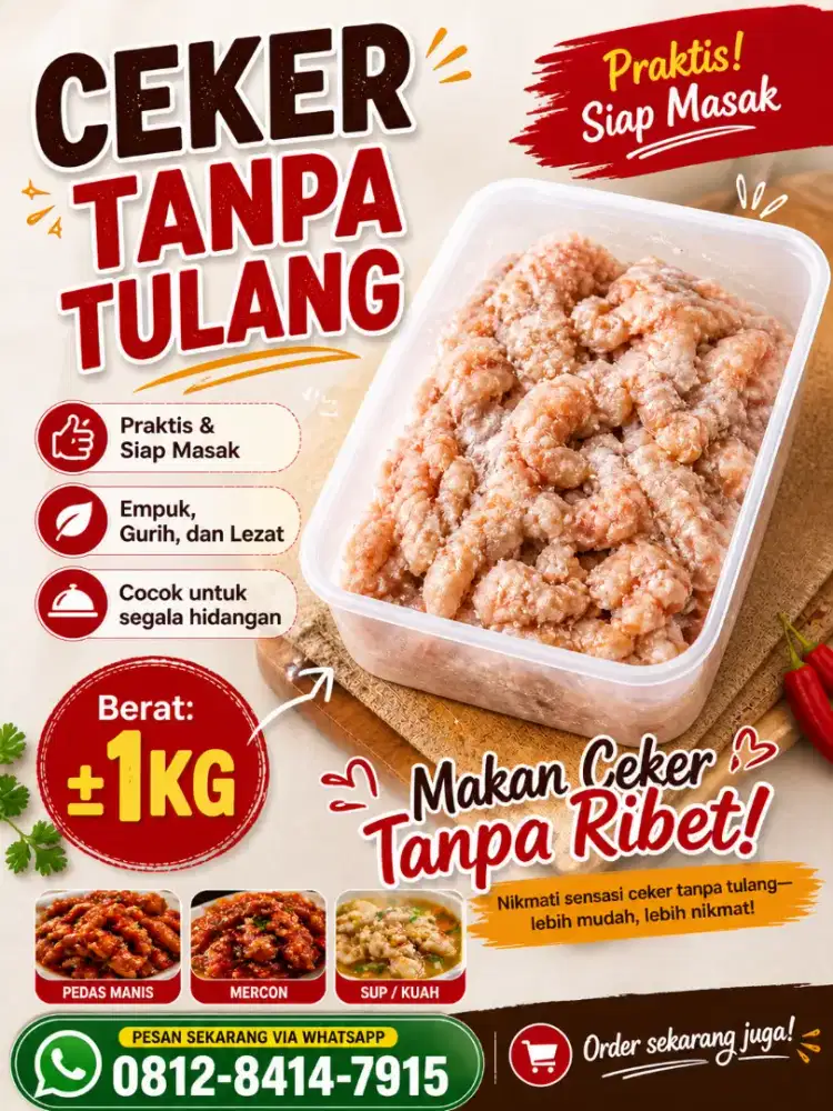 Ceker Tanpa Tulang Murah