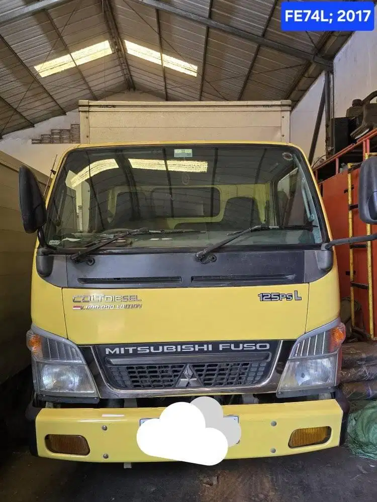 Truk Mitsubishi Canter 6roda Long Chasis Box Aluminium 2017