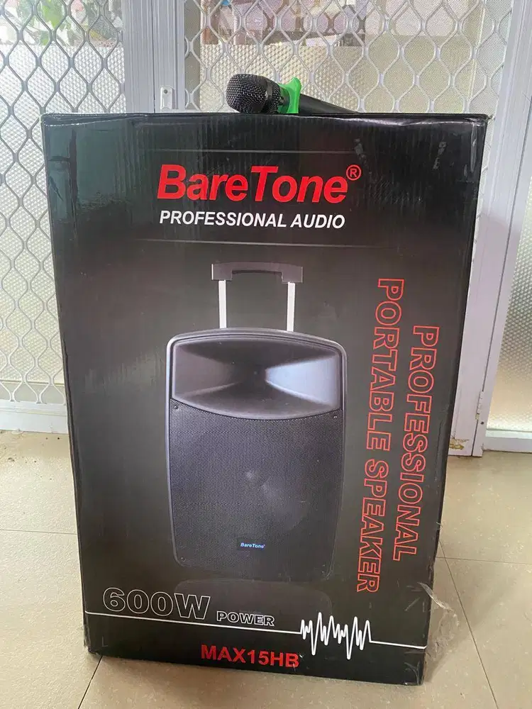 Speaker Aktif Portable Baretone 600W Mulus like New
