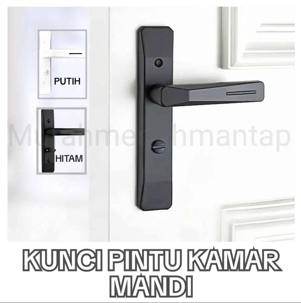 KUNCI PINTU KAMAR MANDI  / HANDLE PINTU / DOOR MINIMALIS HITAM & PUTIH