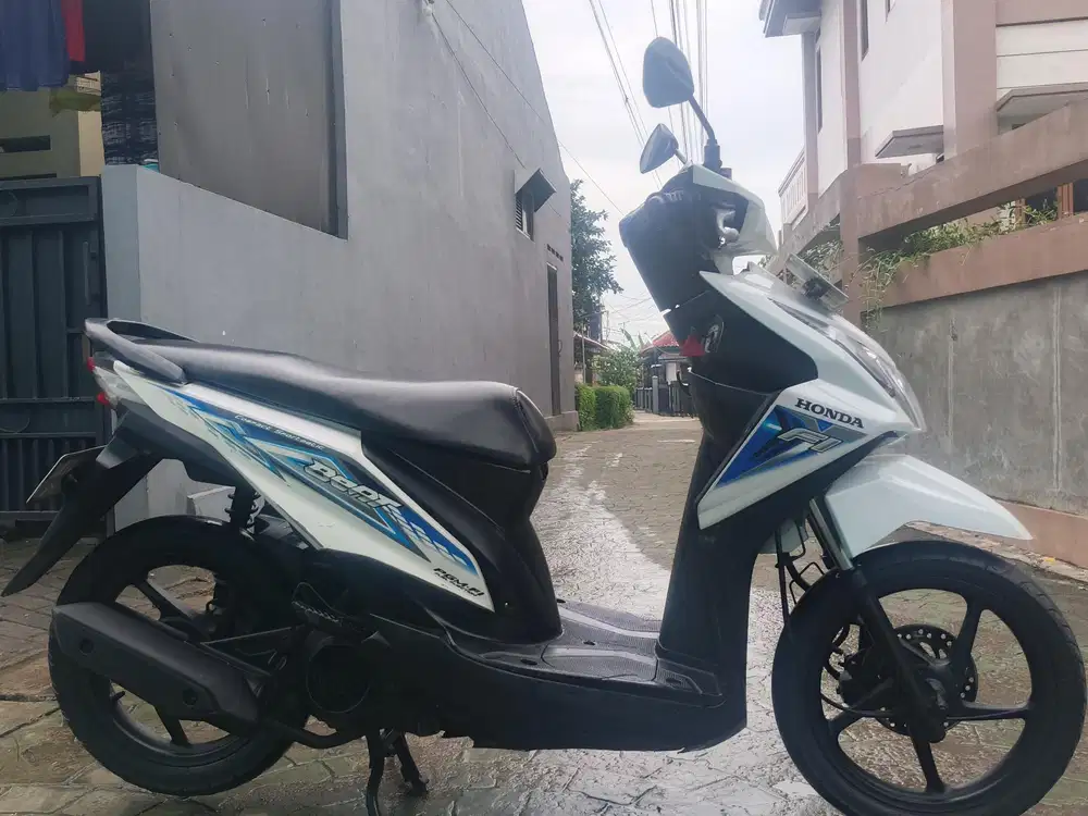 Honda beat Fi 2014 stater tokcer halus mulus terawat