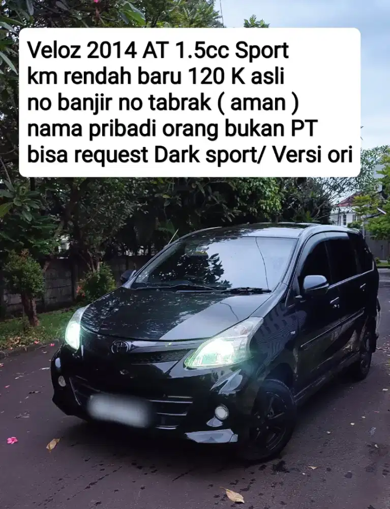 VELOZ TAHUN 2014 AT MATIC 1.5CC AT NO BANJIR NO TABRAK KM RENDAH SEGER