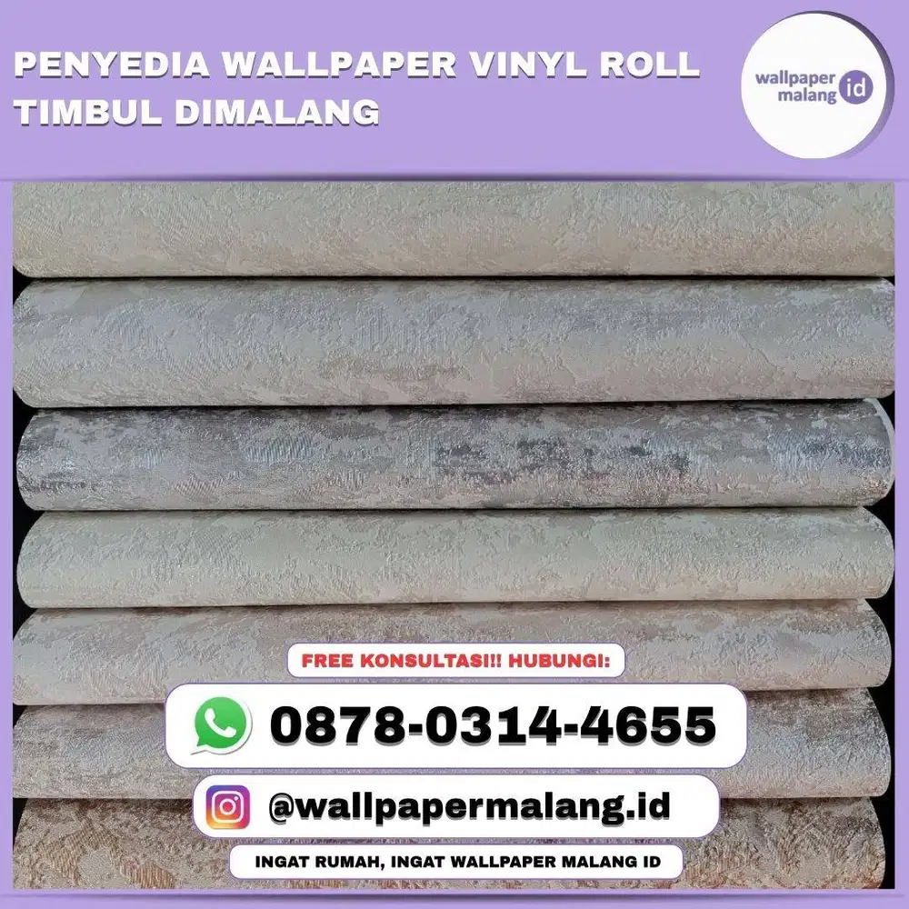 Penyedia wallpaper vinyl roll timbul dimalang