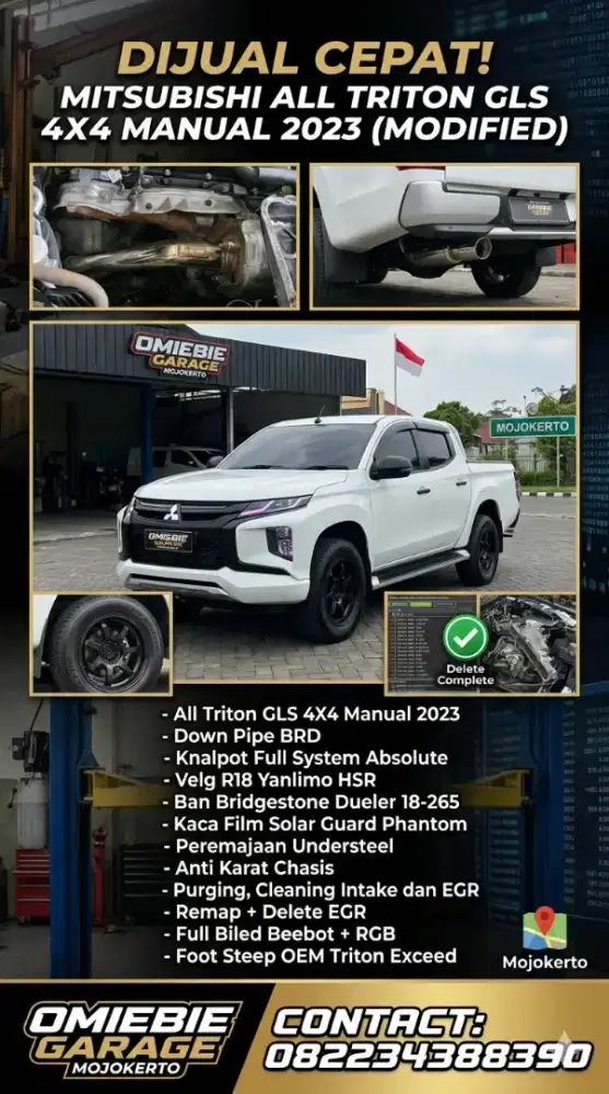All New Triton 2023 GLS 4X4 Manual (4N15)