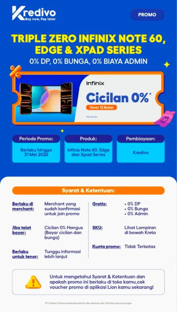 INFINIX CICILAN 0%