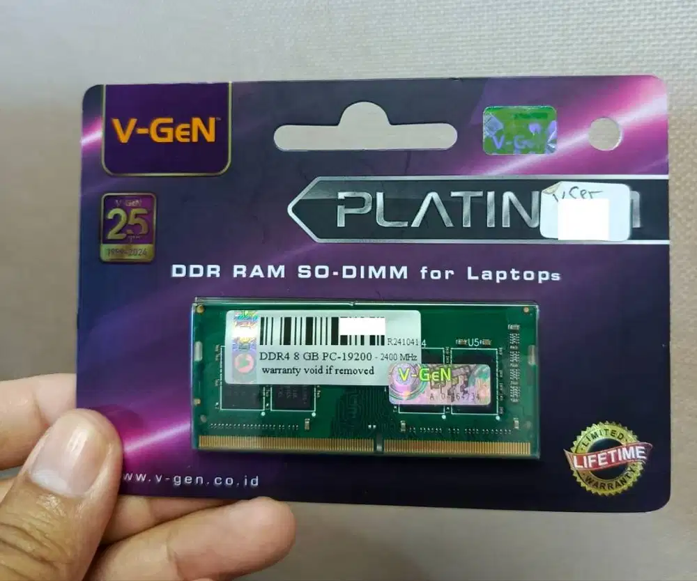 Memory RAM V-Gen Platinum Sodimm 8GB DDR4 2400Mhz