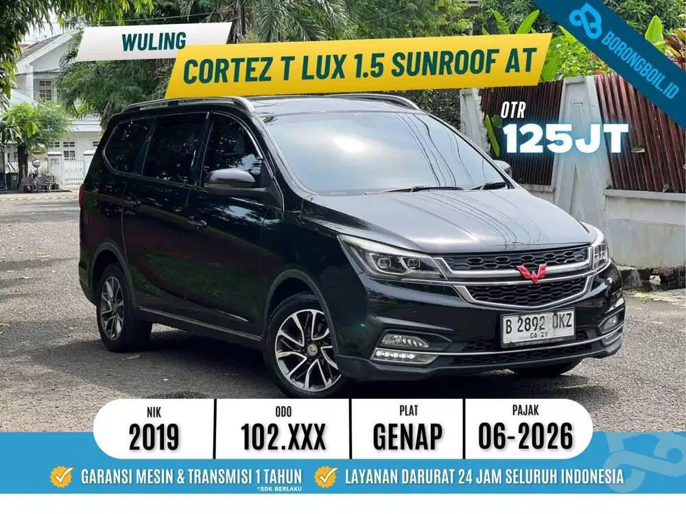 WULING CORTEZ 1.5 L TLUX AT 2019