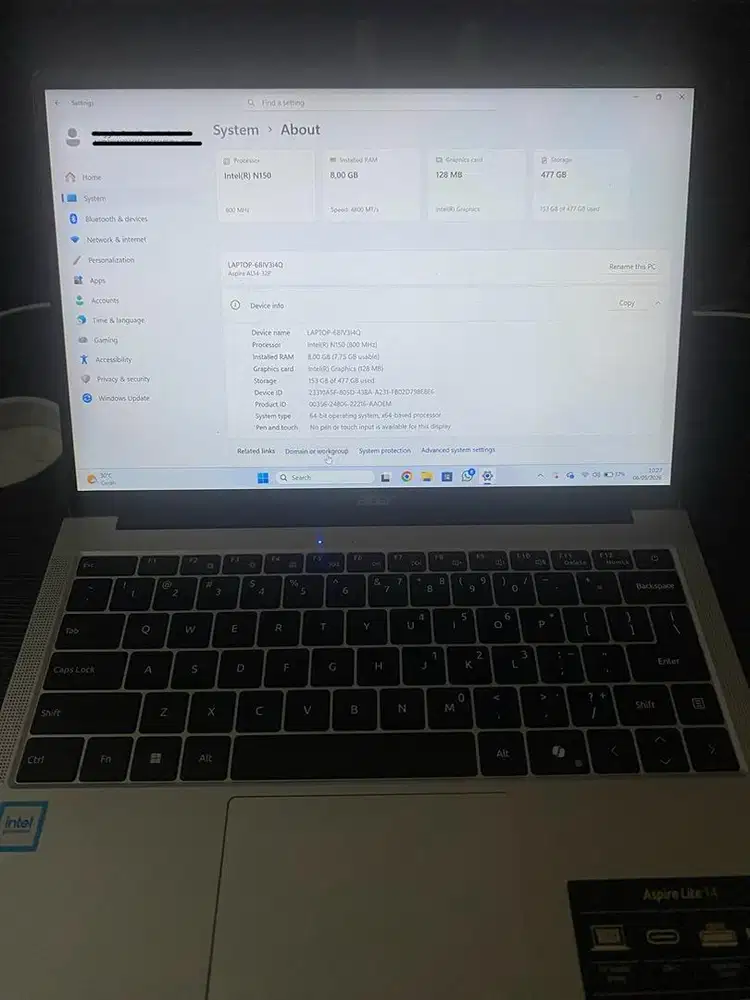 Laptop Acer Aspire Lite 14 8/512
