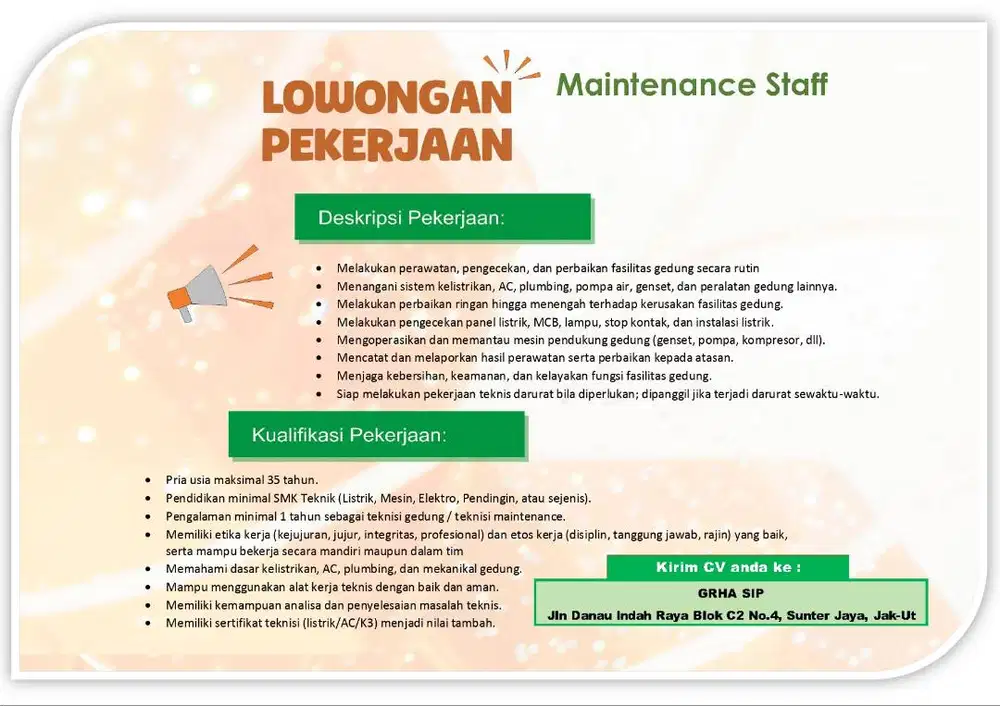 LOKER Staff Maintenance