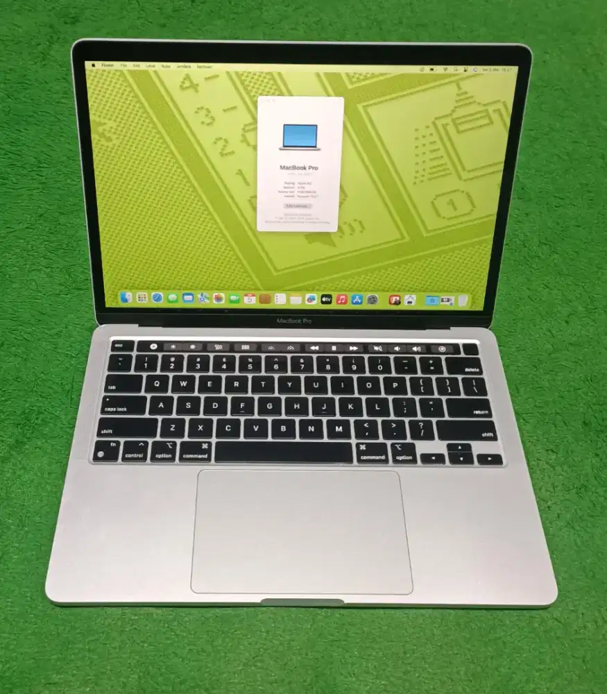 Apple Macbook Pro M2 2022 13inch M2 2022 8/256 Silver Touchbar Murah