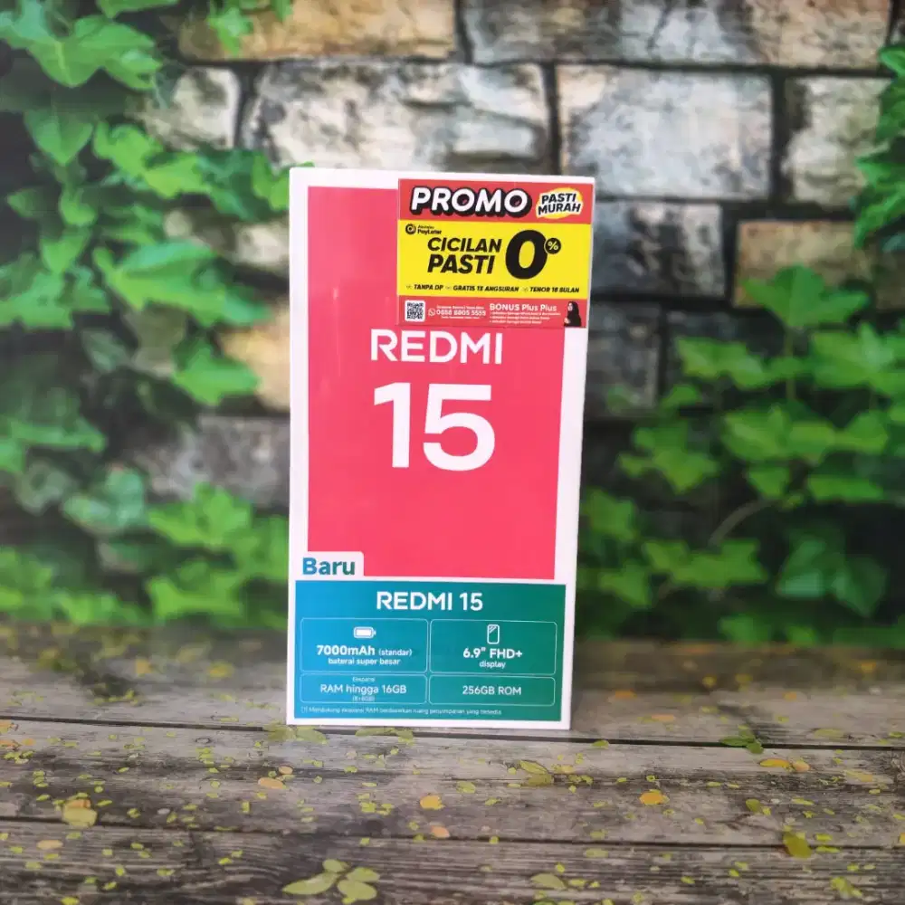 REDMI 15 8/256 SPESIAL 2 JUTAAN SAJA BELI HARI INI DISKON 3%