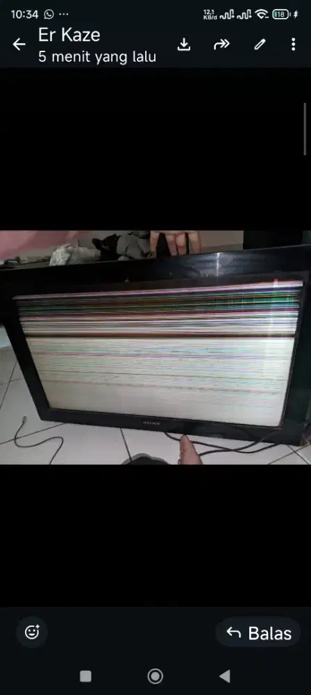 Sony 32 bravia layar minus