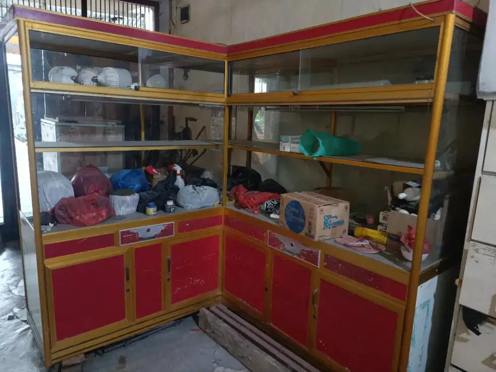 Di jual cepat rak jualan leter L