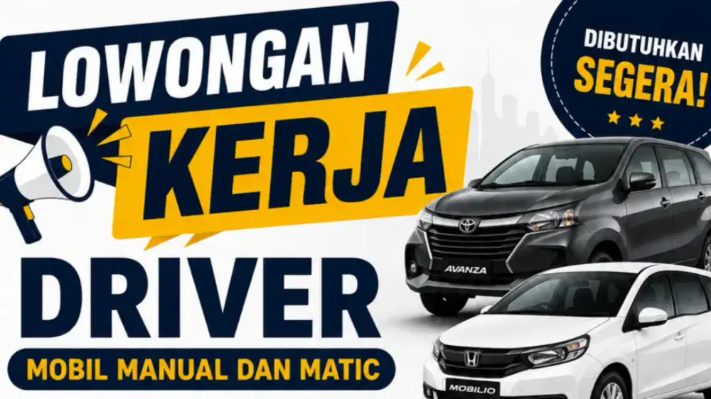 DIBUTUHKAN DRIVER MANUAL DAN MATIC