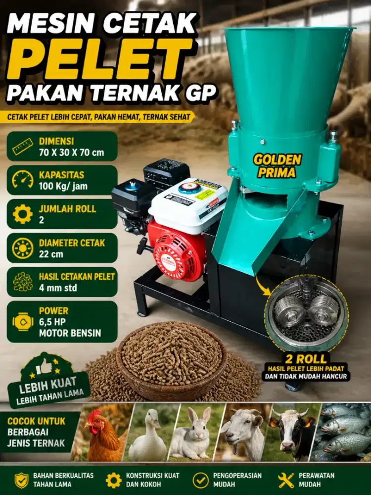 MESIN CETAK PELET PAKAN IKAN/AYAM GP
