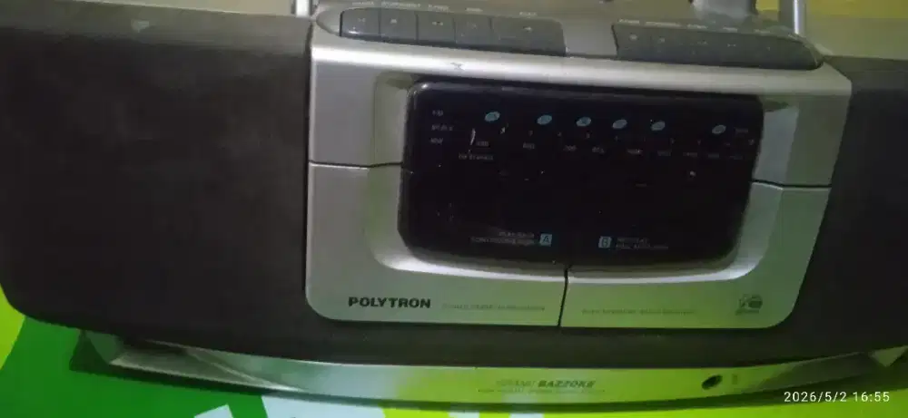 Tape compo polytron Bazoke. Normal kaset pita 1 dan 2.Radio normal.bas