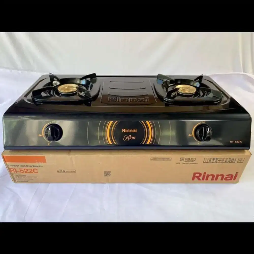 Kompor gas 2 tungku rinnai RI 522c