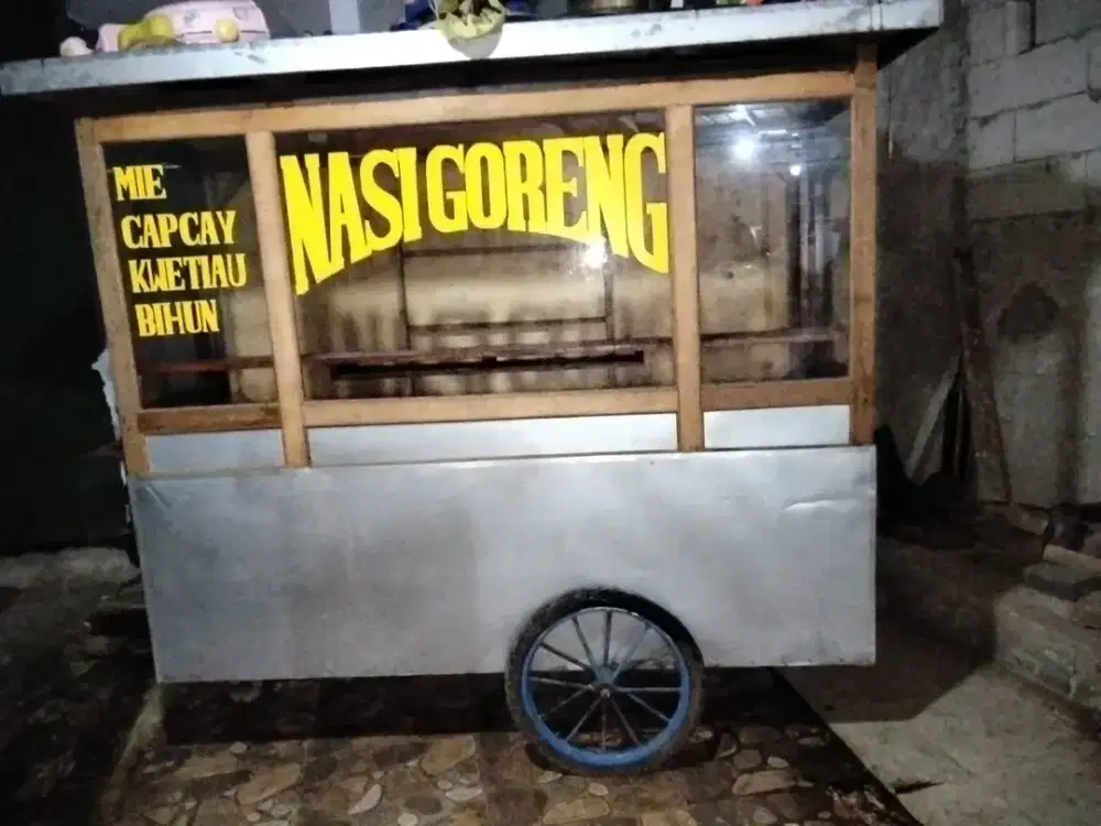 Jual gerobak nasi goreng siap pakai