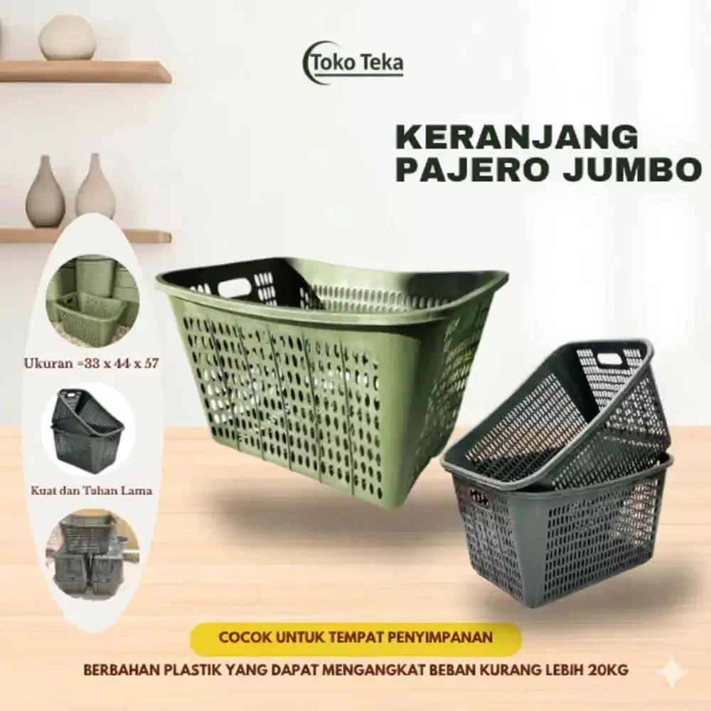 KERANJANG BAJU/KERANJANG LAUNDRY/ KERANJANG PAJERO