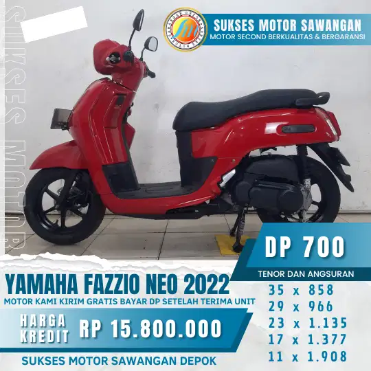 BISA CASH,KREDIT ATAU TUKAR TAMBAH,YAMAHA FAZZIO NEO 22 (SUKSES MOTOR)