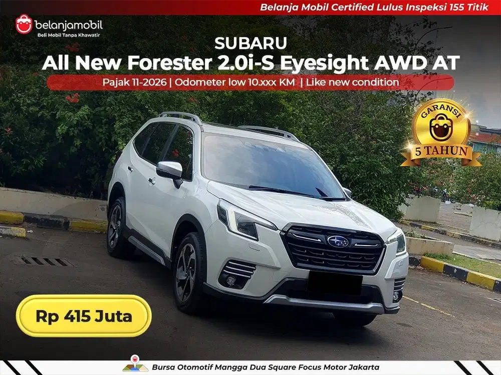 [ GARANSI 5TH ] Subaru Forester 2.0i-S Eyesight AWD AT 2024 2025