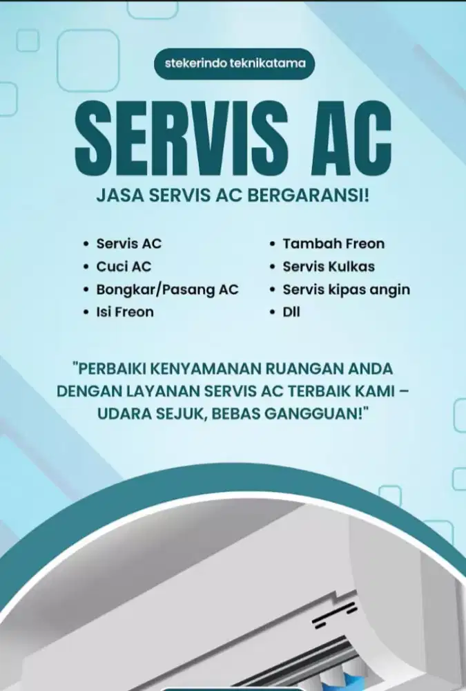Service / Cuci AC Rp 65.000