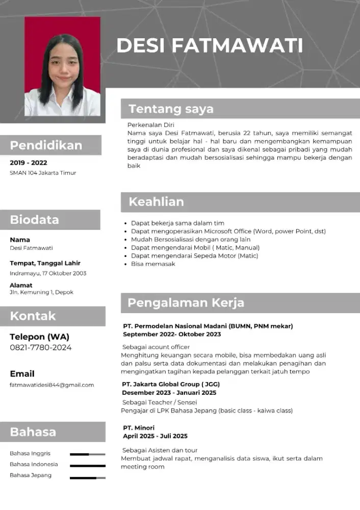 Cari lowongan pekerjaan