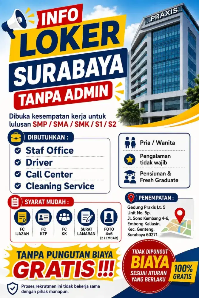Lowongan Kerja Area Surabaya 2026