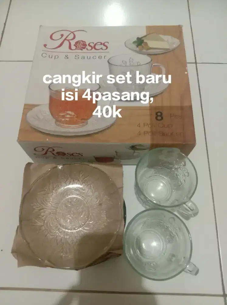 Gelas set borongan aja