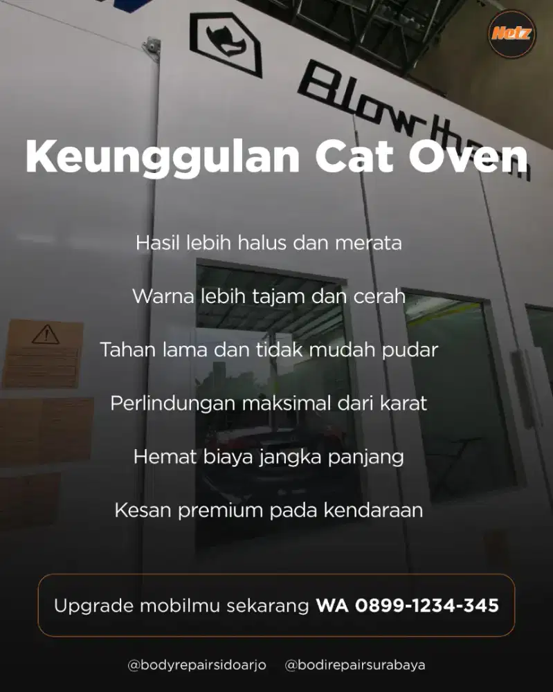 Cat oven mobil berkualitas blowtherm italia body repair mobil