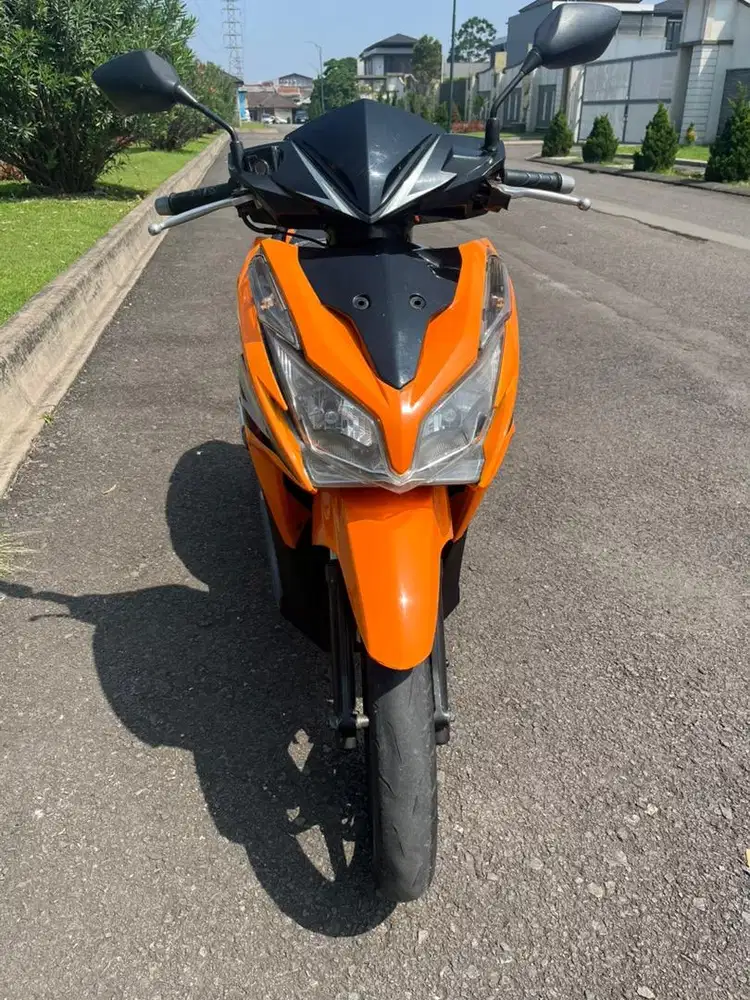 Honda Vario Techno 2013 Orange Modif Harian Mesin Halus