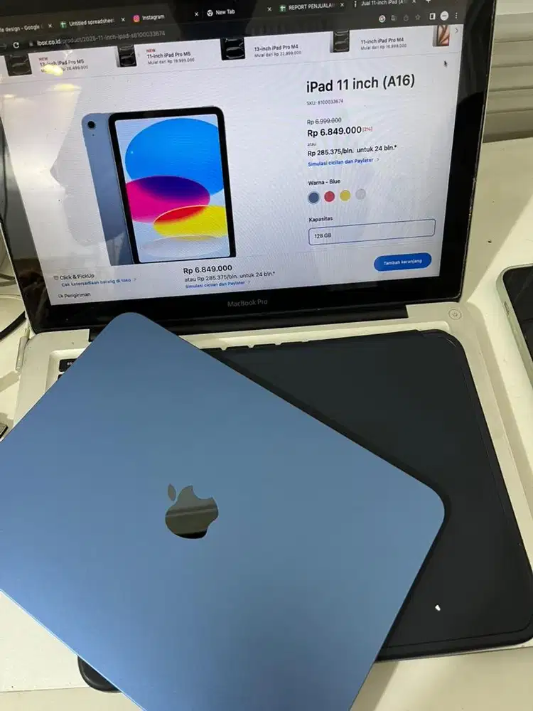 WTS iPad Gen 11 (A16) 128GB Blue — BEST DEAL (seri wifi only)