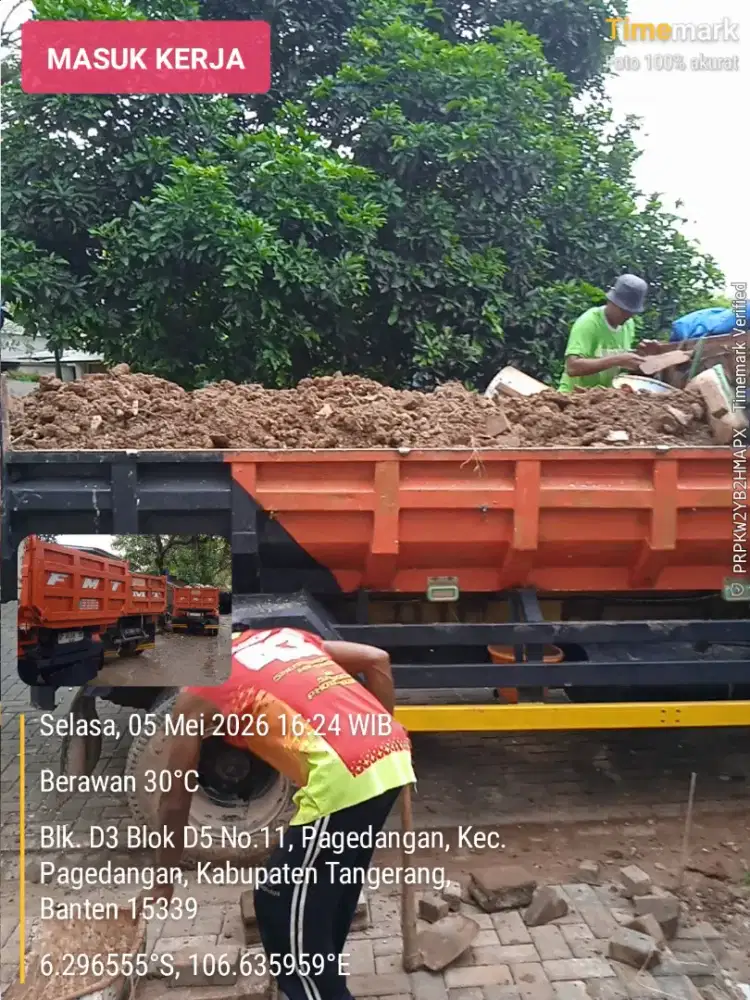Jasa buang puing dan angkut sampah