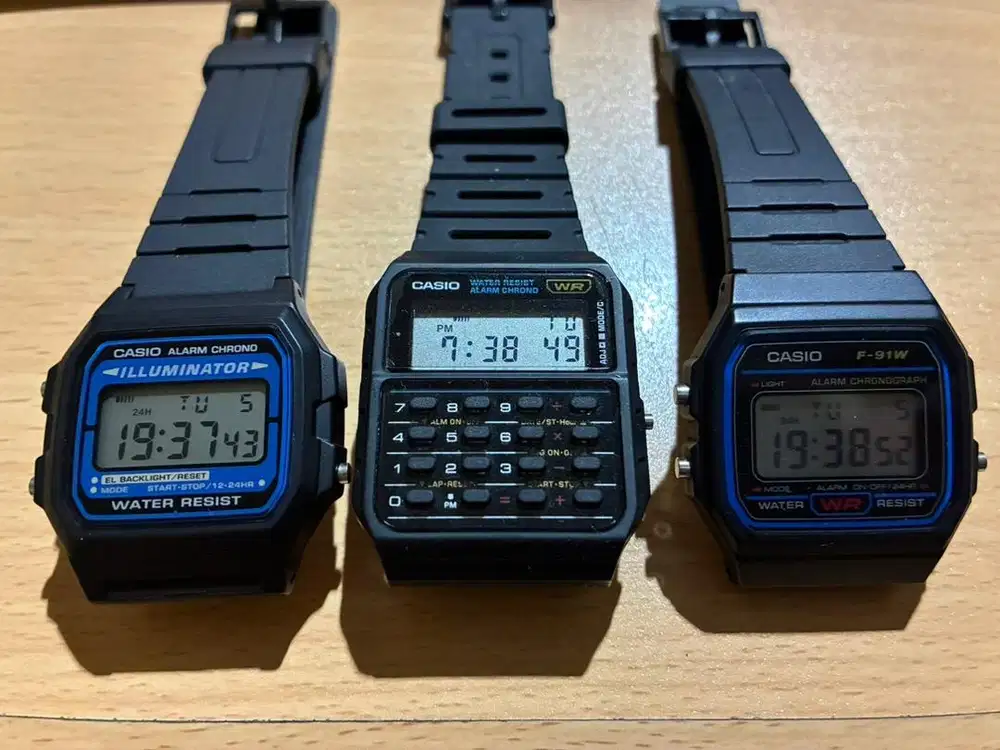 Casio F-105, F-91W, CA-53 WAJIB TAKE ALL NEGO-NEGO TIPIS