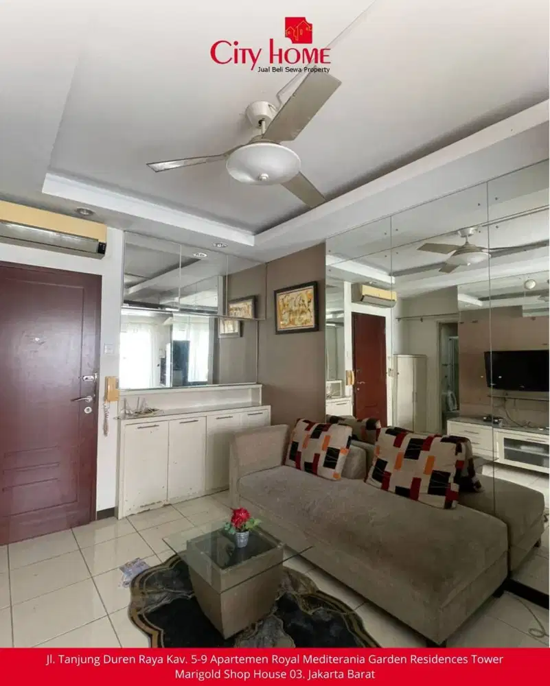 For Rent Apartemen 2 bedroom Furnished, Near Central Park Mall