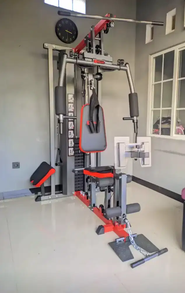 Alat fitness home gym 1 sisi plus leg pres