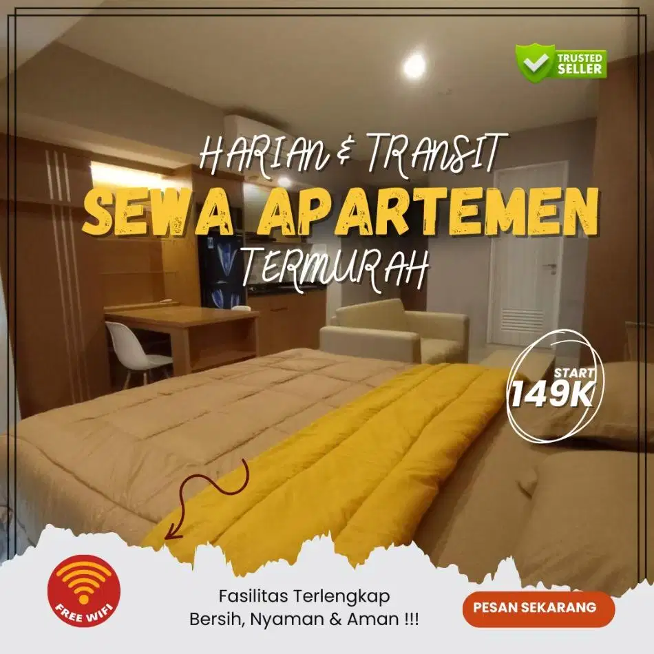 Disewakan Apartemen Bintaro Icon Harian/Transit Tangerang Termurah