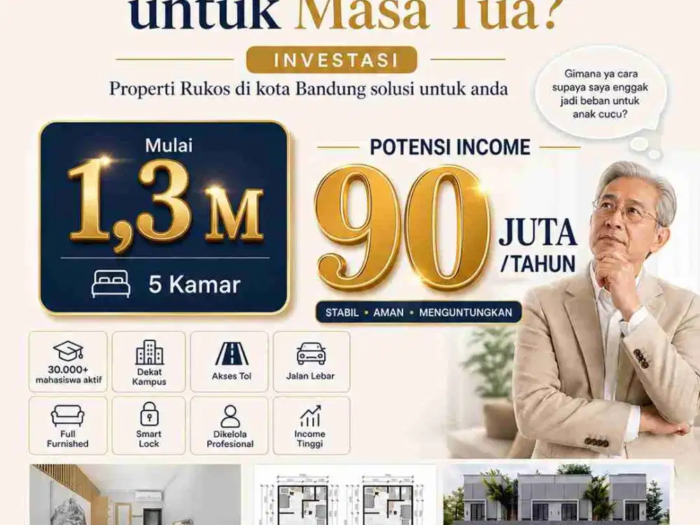 Investasi Rumah Kost Di Kota Bandung Dekat 5 Kampus Ternama