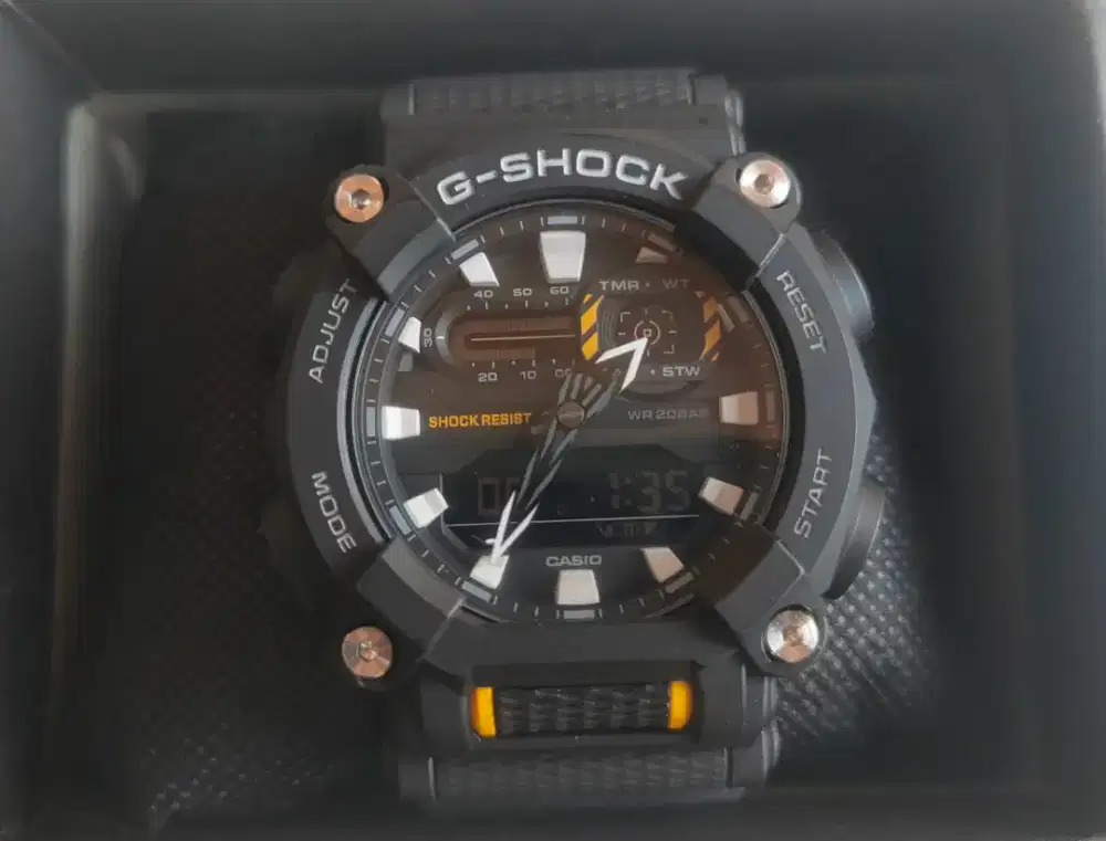 G-Shock GA-900-1ADR Heavy Duty Black Digital Analog Dial Black Resin