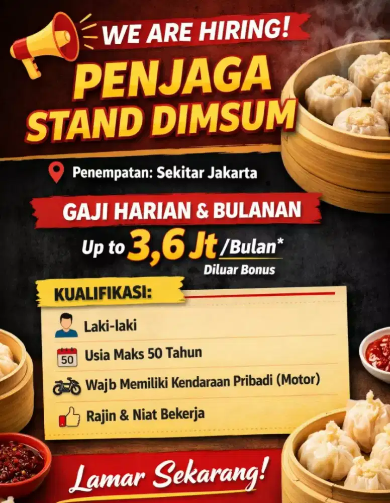 Penjaga Stand Dimsum