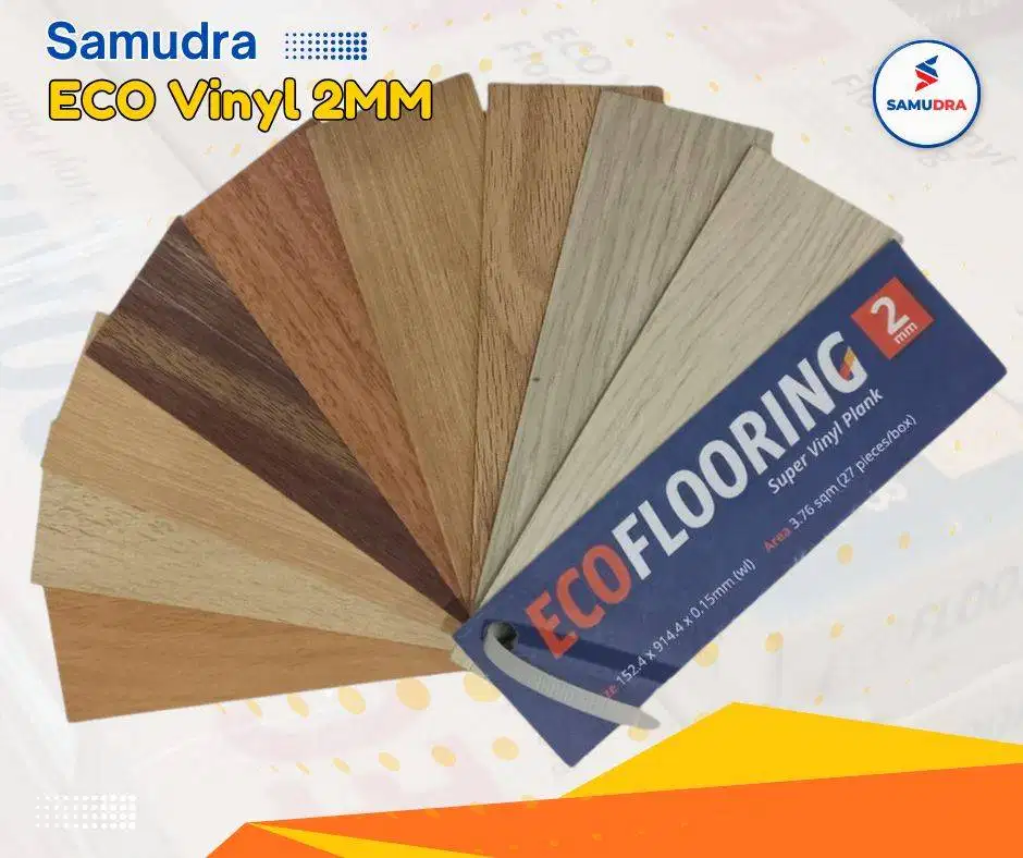 ECO VINYL FLOORING TEBAL 2MM motif woodgrain