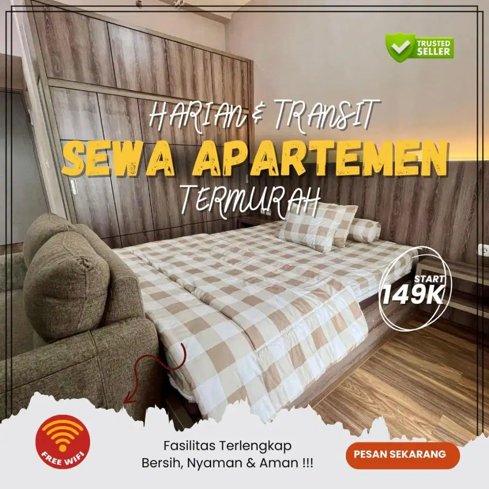 Disewakan Apartemen Harian/Transit BASSURA CITY Jakarta Timur Termurah