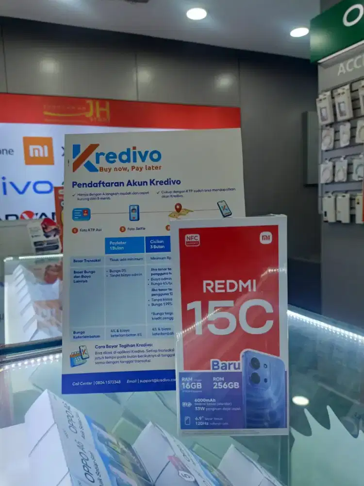 Redmi 15C 8/256 Black, Kredit tanpa DP