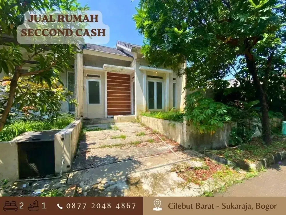 Jual Rumah CASH HOOK POJOK LT181 dkt Stasiun di Cilebut Residence