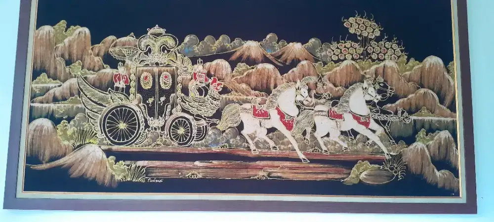Lukisan batik kereta kencana