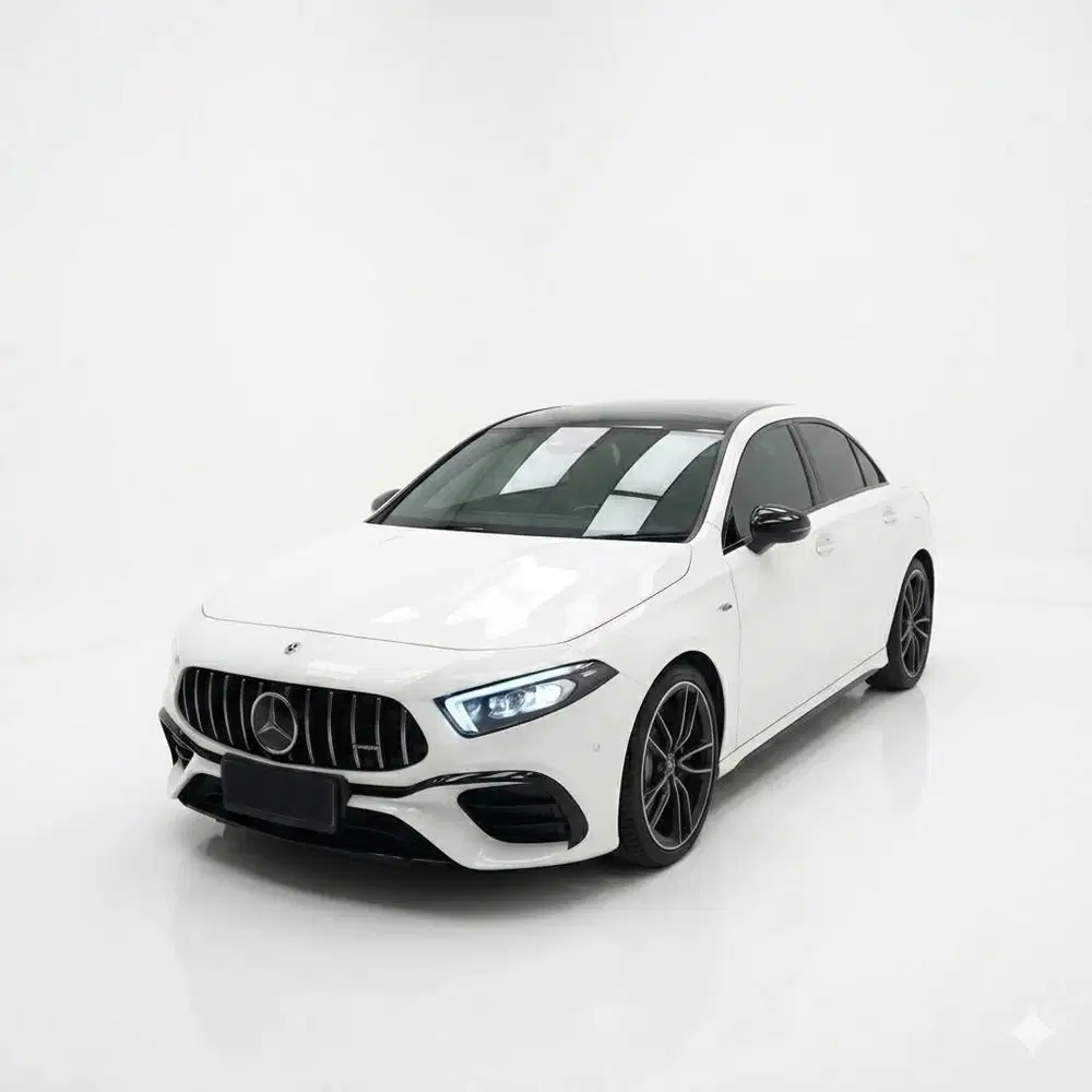 MERCEDES BENZ A35 AMG 2023 WHITE ON BLACK